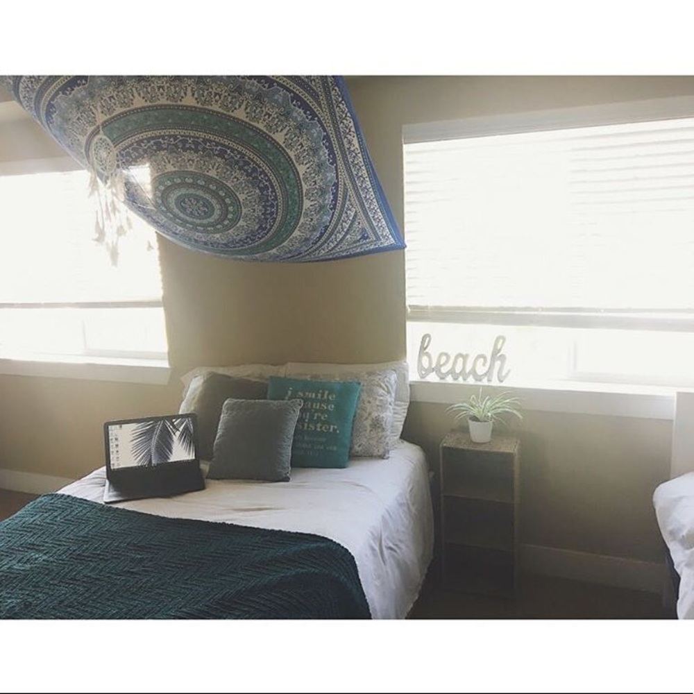 Blue tapestry